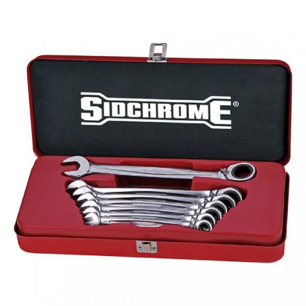 Sidchrome SCMT22402N - 7 Piece AF 467 Geared Spanner Set Spanner Sets
